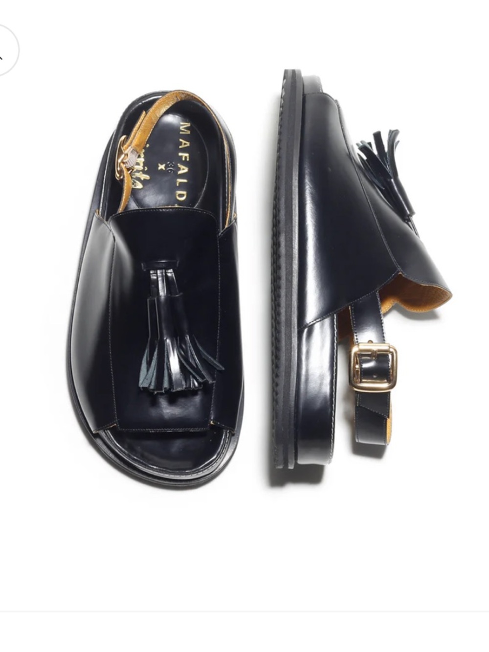 MAFALDA Rita Black Chunky Sandals